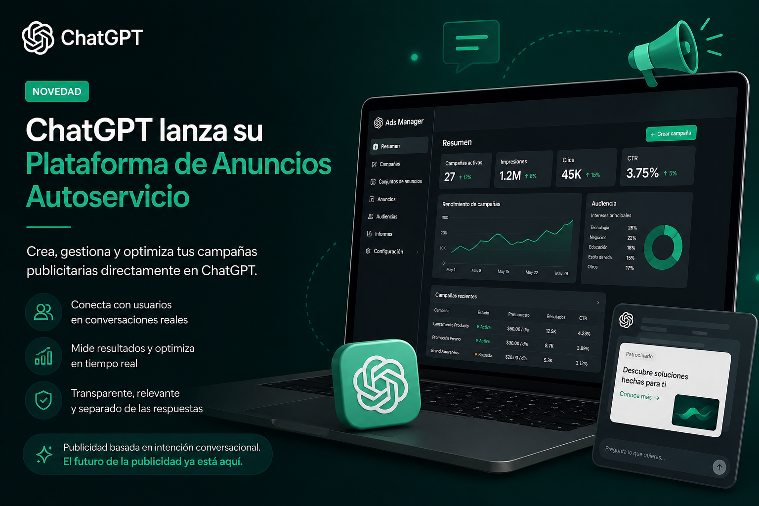 El Fin de la Era de las Búsquedas: ChatGPT Lanza su Plataforma de Anuncios Autoservicio